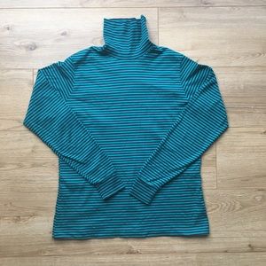 Land’s End Striped Turtleneck